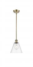 Innovations Lighting 516-1S-AB-GBC-82-LED - Berkshire - 1 Light - 8 inch - Antique Brass - Mini Pendant