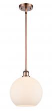 Innovations Lighting 516-1S-AC-G121-10 - Athens - 1 Light - 10 inch - Antique Copper - Mini Pendant