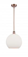 Innovations Lighting 516-1S-AC-G121-12 - Athens - 1 Light - 12 inch - Antique Copper - Mini Pendant