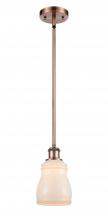 Innovations Lighting 516-1S-AC-G391 - Ellery - 1 Light - 5 inch - Antique Copper - Mini Pendant