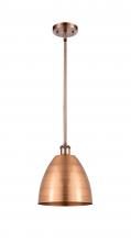 Innovations Lighting 516-1S-AC-MBD-9-AC-LED - Bristol - 1 Light - 9 inch - Antique Copper - Pendant