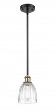 Innovations Lighting 516-1S-BAB-G442-LED - Brookfield - 1 Light - 6 inch - Black Antique Brass - Mini Pendant