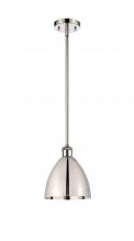 Innovations Lighting 516-1S-PN-MBD-75-PN - Bristol - 1 Light - 8 inch - Polished Nickel - Pendant