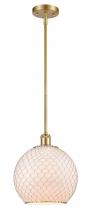 Innovations Lighting 516-1S-SG-G121-10CSN - Farmhouse Chicken Wire - 1 Light - 10 inch - Satin Gold - Mini Pendant