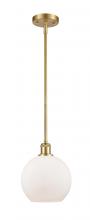 Innovations Lighting 516-1S-SG-G121 - Athens - 1 Light - 8 inch - Satin Gold - Mini Pendant