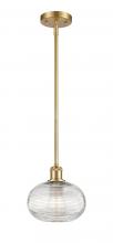 Innovations Lighting 516-1S-SG-G555-8CL - Ithaca - 1 Light - 8 inch - Satin Gold - Mini Pendant