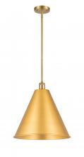 Innovations Lighting 516-1S-SG-MBC-16-SG-LED - Berkshire - 1 Light - 16 inch - Satin Gold - Pendant