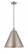  516-1S-SN-MBC-16-SN - Berkshire - 1 Light - 16 inch - Brushed Satin Nickel - Pendant