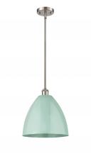  516-1S-SN-MBD-12-SF - Plymouth - 1 Light - 12 inch - Brushed Satin Nickel - Pendant