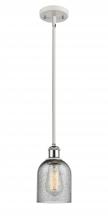 Innovations Lighting 516-1S-WPC-G257-LED - Caledonia - 1 Light - 5 inch - White Polished Chrome - Mini Pendant