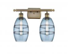 Innovations Lighting 516-2W-AB-G557-6BL - Vaz - 2 Light - 16 inch - Antique Brass - Bath Vanity Light