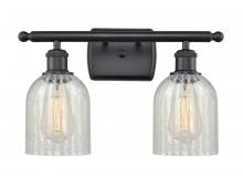 Innovations Lighting 516-2W-BK-G2511 - Caledonia - 2 Light - 15 inch - Matte Black - Bath Vanity Light