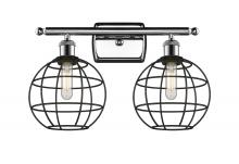 Innovations Lighting 516-2W-PC-CE-8-BK - Lake Placid - 2 Light - 18 inch - Polished Chrome - Bath Vanity Light