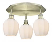 Innovations Lighting 516-3C-AB-G461-6 - Norfolk - 3 Light - 18 inch - Antique Brass - Flush Mount