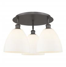  516-3C-OB-GBD-91 - Bristol - 3 Light - 21 inch - Oil Rubbed Bronze - Flush Mount