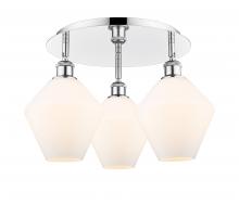  516-3C-PC-G651-8 - Cindyrella - 3 Light - 20 inch - Polished Chrome - Flush Mount