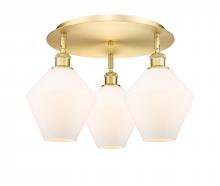  516-3C-SG-G651-8 - Cindyrella - 3 Light - 20 inch - Satin Gold - Flush Mount