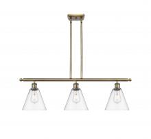 Innovations Lighting 516-3I-AB-GBC-82 - Berkshire - 3 Light - 36 inch - Antique Brass - Cord hung - Island Light