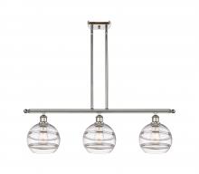  516-3I-PN-G556-8CL - Rochester - 3 Light - 36 inch - Polished Nickel - Cord hung - Island Light