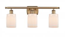 Innovations Lighting 516-3W-BB-G341-LED - Hadley - 3 Light - 25 inch - Brushed Brass - Bath Vanity Light