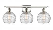 Innovations Lighting 516-3W-PN-G1213-8 - Athens Deco Swirl - 3 Light - 28 inch - Polished Nickel - Bath Vanity Light