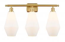  516-3W-SG-G651-7 - Cindyrella - 3 Light - 27 inch - Satin Gold - Bath Vanity Light