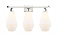  516-3W-WPC-G651-7 - Cindyrella - 3 Light - 27 inch - White Polished Chrome - Bath Vanity Light