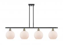 Innovations Lighting 516-4I-BAB-G121-8 - Athens - 4 Light - 48 inch - Black Antique Brass - Cord hung - Island Light