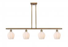  516-4I-BB-G461-6 - Norfolk - 4 Light - 48 inch - Brushed Brass - Cord hung - Island Light