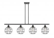 Innovations Lighting 516-4I-BK-CE-8-BK - Lake Placid - 4 Light - 48 inch - Matte Black - Stem Hung - Island Light