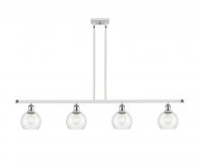 Innovations Lighting 516-4I-WPC-G122-6 - Athens - 4 Light - 48 inch - White Polished Chrome - Cord hung - Island Light