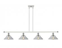  516-4I-WPC-G132 - Orwell - 4 Light - 48 inch - White Polished Chrome - Cord hung - Island Light