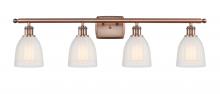 Innovations Lighting 516-4W-AC-G441-LED - Brookfield - 4 Light - 36 inch - Antique Copper - Bath Vanity Light