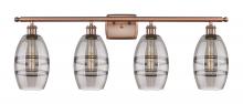  516-4W-AC-G557-6SM - Vaz - 4 Light - 36 inch - Antique Copper - Bath Vanity Light