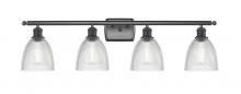  516-4W-BK-G382 - Castile - 4 Light - 36 inch - Matte Black - Bath Vanity Light