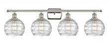 Innovations Lighting 516-4W-PN-G1213-8 - Athens Deco Swirl - 4 Light - 38 inch - Polished Nickel - Bath Vanity Light