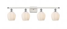  516-4W-WPC-G461-6 - Norfolk - 4 Light - 36 inch - White Polished Chrome - Bath Vanity Light