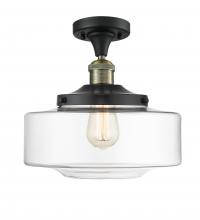 Innovations Lighting 517-1CH-BAB-G692-12-LED - Bridgeton - 1 Light - 12 inch - Black Antique Brass - Semi-Flush Mount