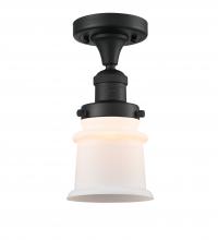 Innovations Lighting 517-1CH-BK-G181S - Canton - 1 Light - 6 inch - Matte Black - Semi-Flush Mount