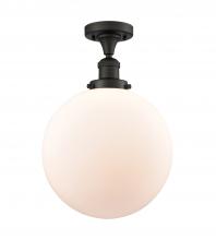 Innovations Lighting 517-1CH-OB-G201-12 - Beacon - 1 Light - 12 inch - Oil Rubbed Bronze - Semi-Flush Mount