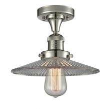 Innovations Lighting 517-1CH-PN-G2-LED - Halophane - 1 Light - 9 inch - Polished Nickel - Semi-Flush Mount