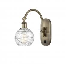 Innovations Lighting 518-1W-AB-G1213-6 - Athens Deco Swirl - 1 Light - 6 inch - Antique Brass - Adjustable Swing Arm