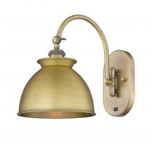  518-1W-BB-M14-BB - Adirondack - 1 Light - 8 inch - Brushed Brass - Sconce