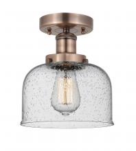 Innovations Lighting 616-1F-AC-G74 - Bell - 1 Light - 8 inch - Antique Copper - Semi-Flush Mount