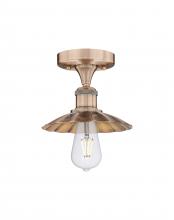 Innovations Lighting 616-1F-AC-M17-AC - Scallop - 1 Light - 8 inch - Antique Copper - Semi-Flush Mount