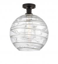 Innovations Lighting 616-1F-OB-G1213-12 - Athens Deco Swirl - 1 Light - 12 inch - Oil Rubbed Bronze - Semi-Flush Mount