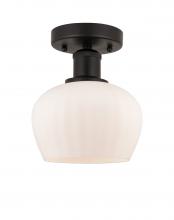 Innovations Lighting 616-1F-OB-G91 - Fenton - 1 Light - 7 inch - Oil Rubbed Bronze - Semi-Flush Mount