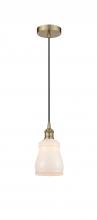 Innovations Lighting 616-1P-AB-G391-LED - Ellery - 1 Light - 5 inch - Antique Brass - Cord hung - Mini Pendant