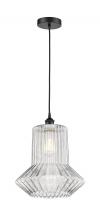 Innovations Lighting 616-1P-BK-G212 - Springwater - 1 Light - 12 inch - Matte Black - Cord hung - Mini Pendant