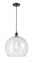 Innovations Lighting 616-1P-OB-G124-14-LED - Athens - 1 Light - 14 inch - Oil Rubbed Bronze - Cord hung - Pendant